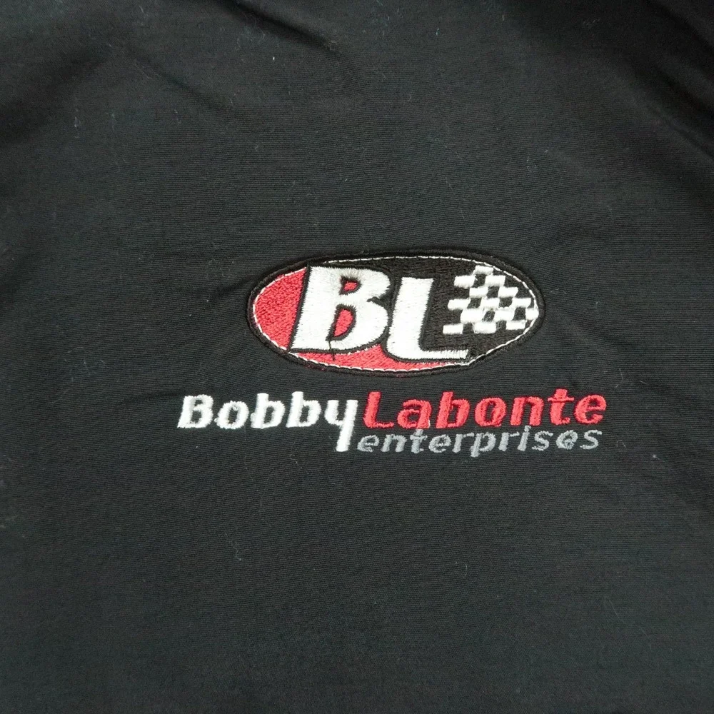 The North Face Vest Mens Large Black Full Zip Pockets Hiking Bobby Labonte